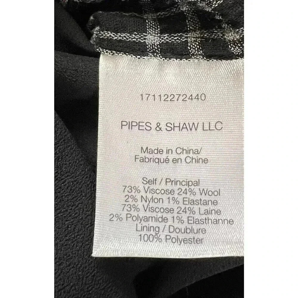 Veronica Beard Sierra Plaid Flannel Ruched Shirt Dress Womens Size 4 NWT - Picture 4 of 8